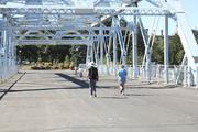 This bridge has been made part of a bike, running, and walking trail which goes for miles.