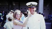 Linda and Charlie Williams at his Naval Academy graduation, 1970
