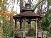 The gazebo surrounded by Fall beauty