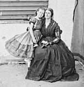 A photo of Little Rose and Rose in 1862.