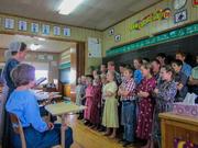 Mennonite school children singing for us 1