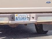 Linda Bradley's license plate beginning with "A"