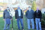 The 3 snowflakes stand tall as do the Woodworkers