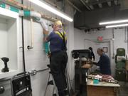 Don Mounting the Dust Collector Pipes